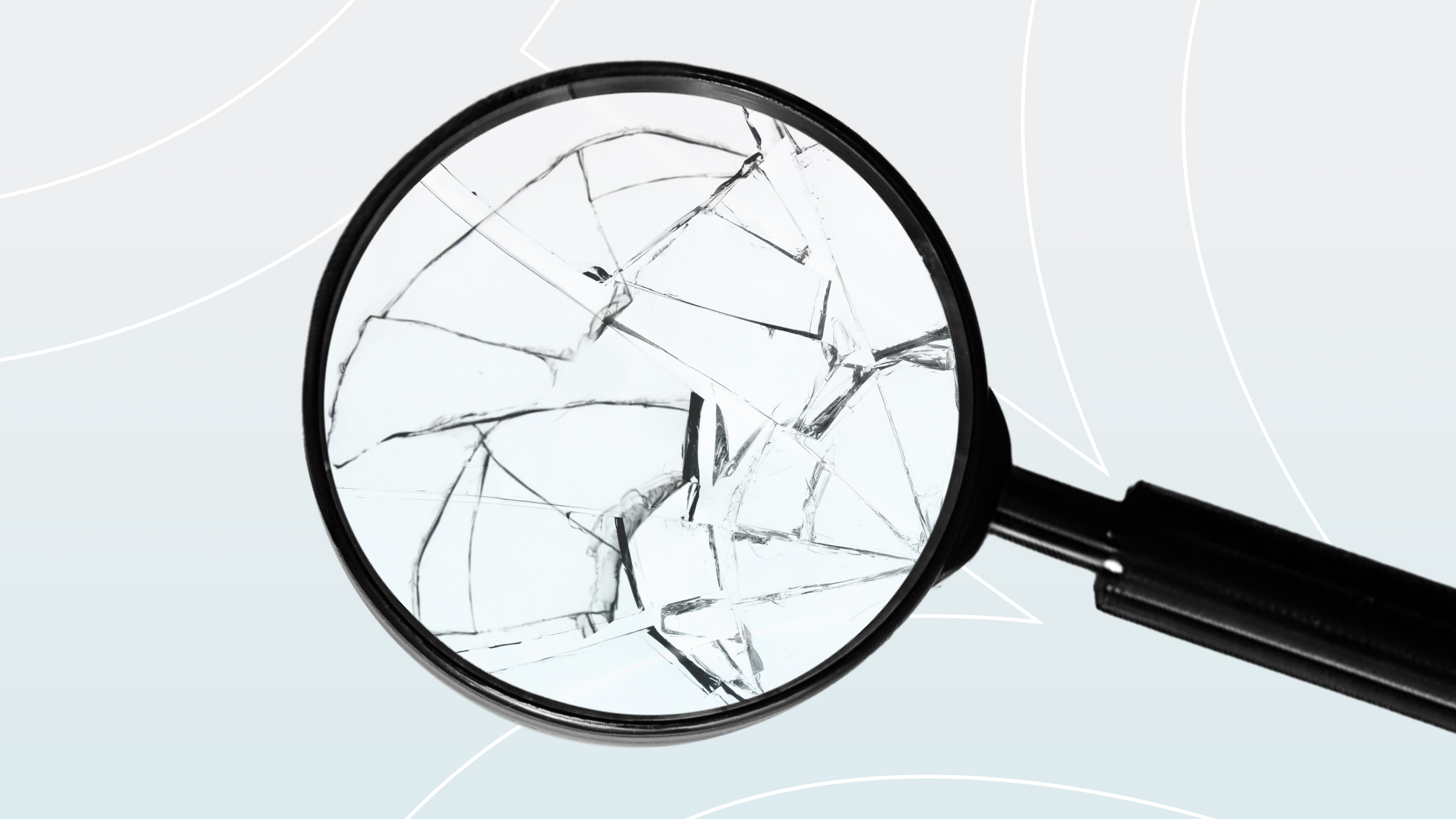 spy glass with broken glass