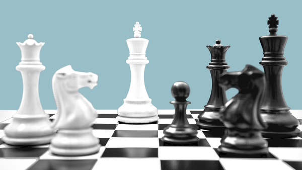 chess pieces on a board