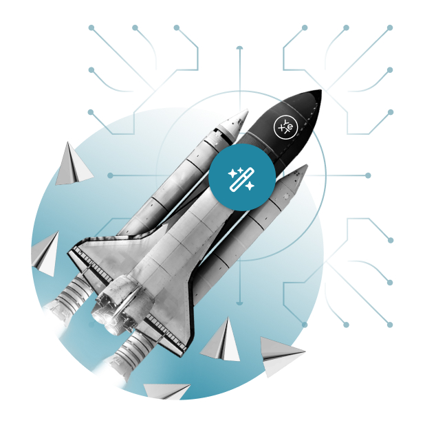 rocket ship taking off