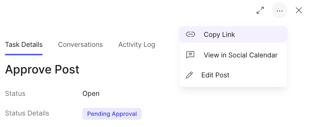 edit post via task