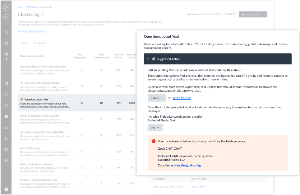 chat clustering