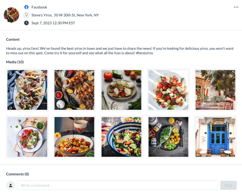 multi photo posting